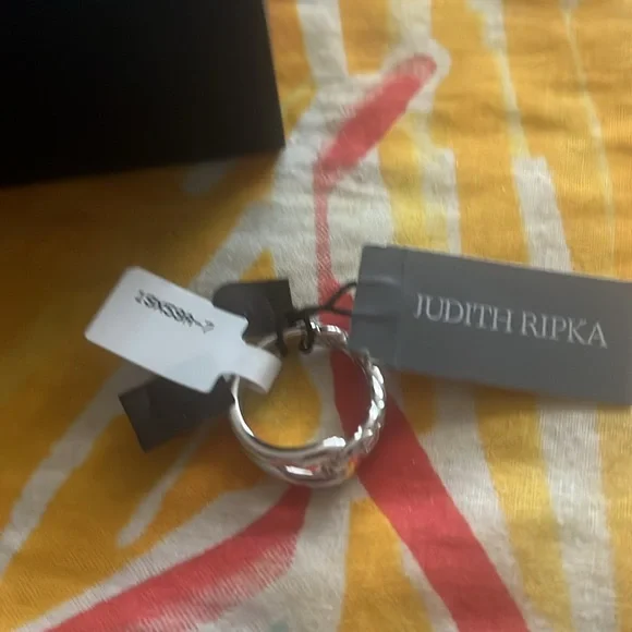 Judith Ripka sterling aura braided ring brand new - Picture 6 of 7